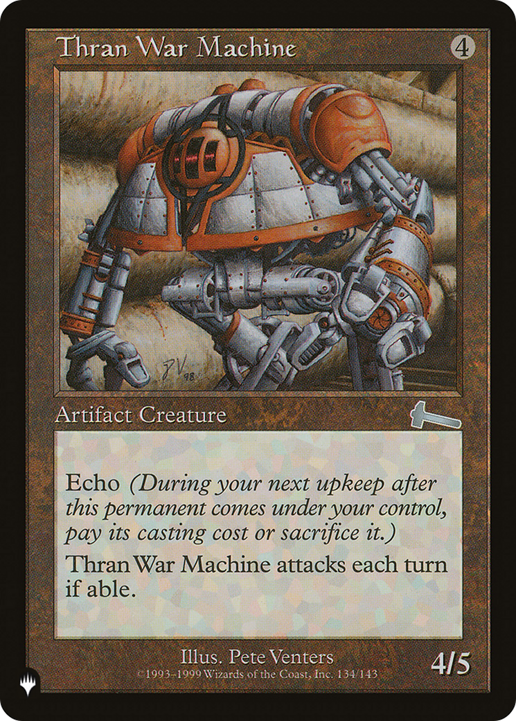 mtg war card list The Brothers' Rebound (If you cast this spell from your hand Thran War Machine (LIST-ULG-134) -
