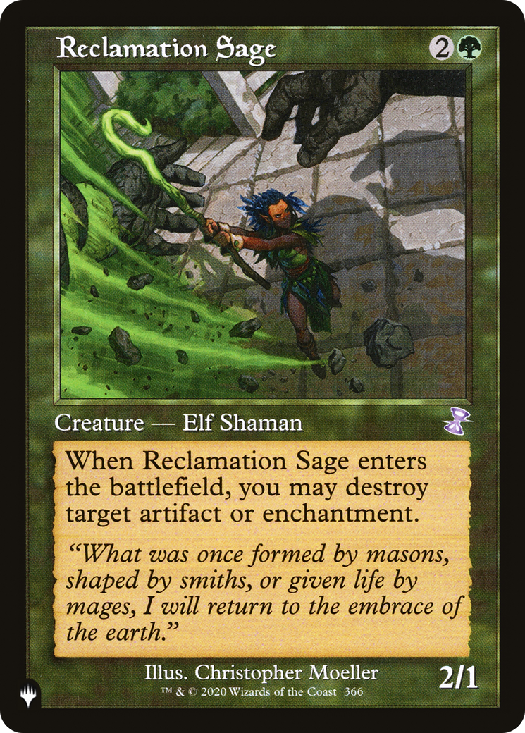 Reclamation Sage (LIST-TSR-366) - The List - Game Nerdz