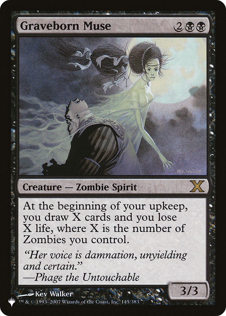 mtg graveborn card list Graveborn Muse (LIST-10E-145) - The List