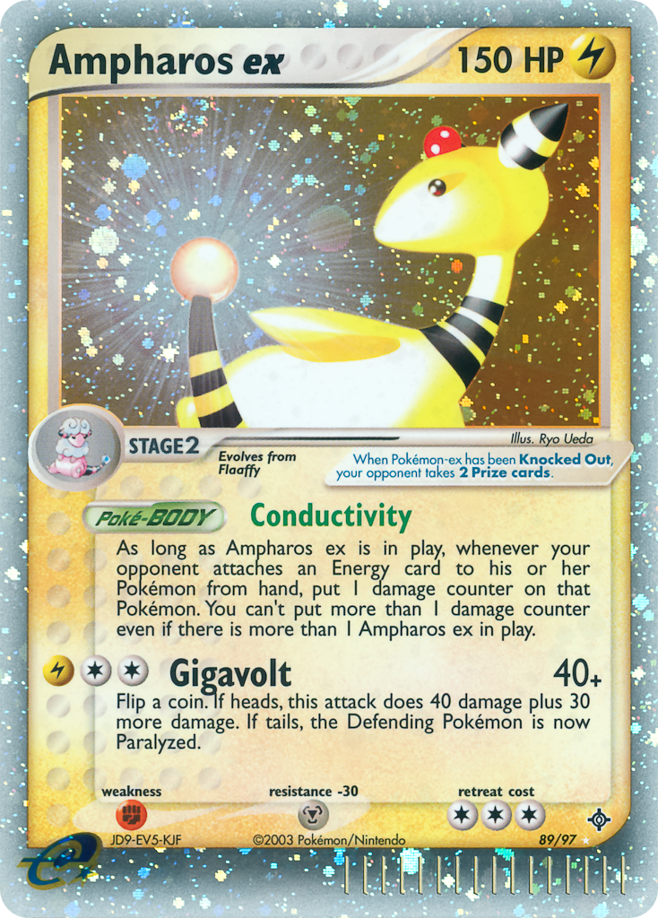 Ampharos ex 89/97 - Dragon Holofoil - Game Nerdz