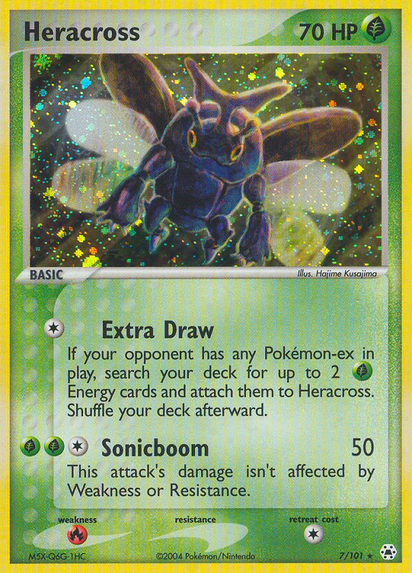 basic heracross pokemon card value 6/111 Neo Genesis Holo Rare Near Mint card rarity Pokemon 1st Edition Neo Genesis
