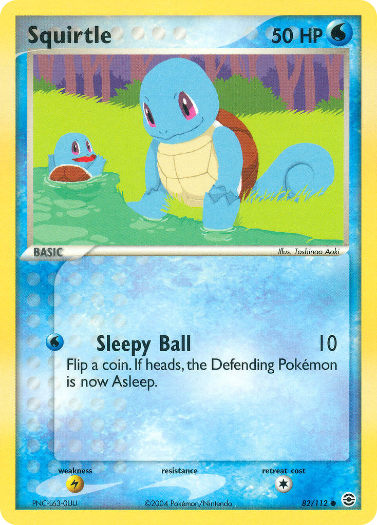 Squirtle 82/112 - FireRed LeafGreen Reverse Holofoil - Game Nerdz
