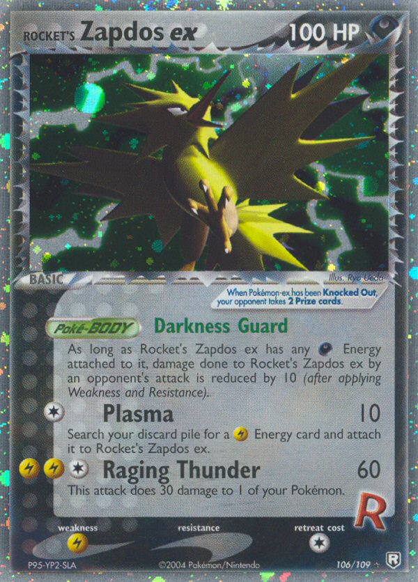 Rocket's Zapdos ex 106/109 - Team Rocket Returns Holofoil - Game Nerdz