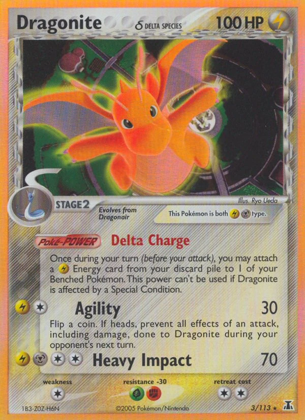 Dragonite δ 3/113 - Delta Species Reverse Holofoil - Game Nerdz