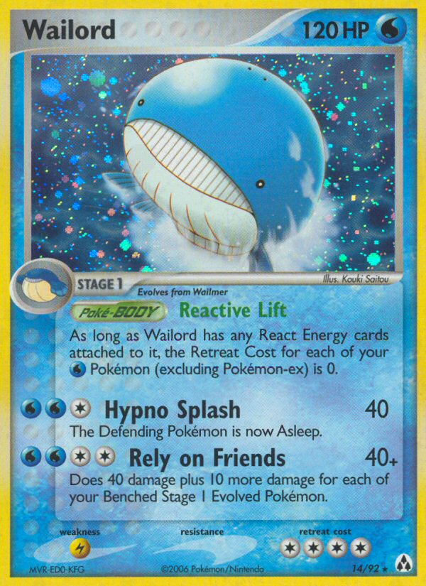 Wailord 14/92 - Legend Maker Holofoil - Game Nerdz Wailord 14/92 - Legend Maker Holofoil - Game Nerdz