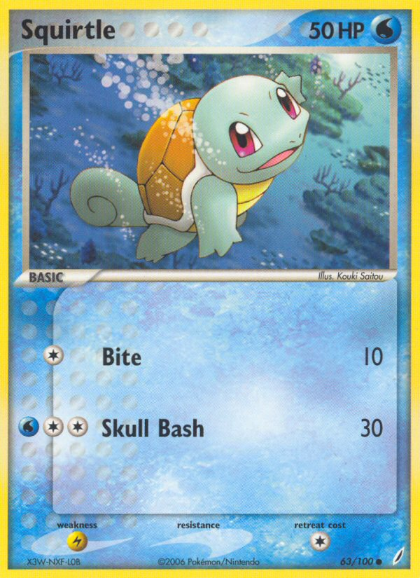 Squirtle 63/100 - Crystal Guardians - Game Nerdz