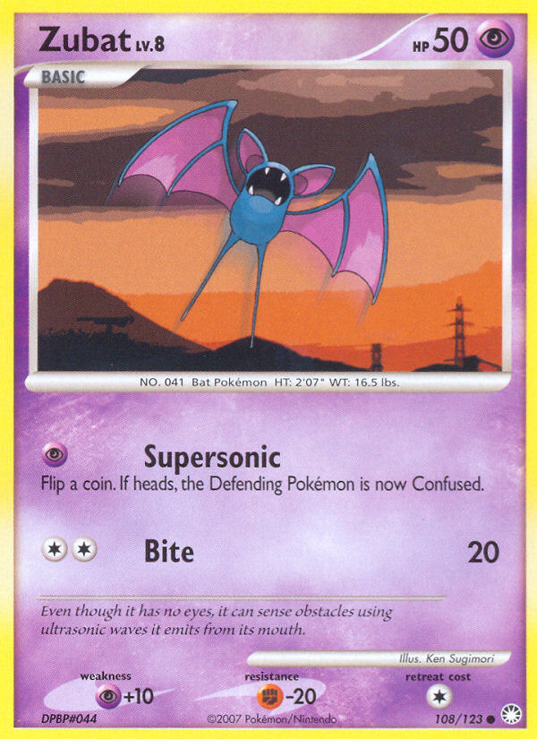 zubat pokemon card Team Rocket Common #70 If heads Zubat - SWSH12: Silver Tempest