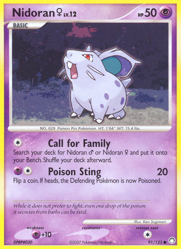 Nidoran  91/123 - Mysterious Treasures - Game Nerdz