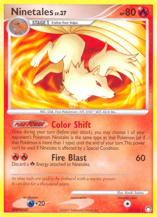Ninetales 32/123 - Mysterious Treasures Reverse Holofoil - Game Nerdz