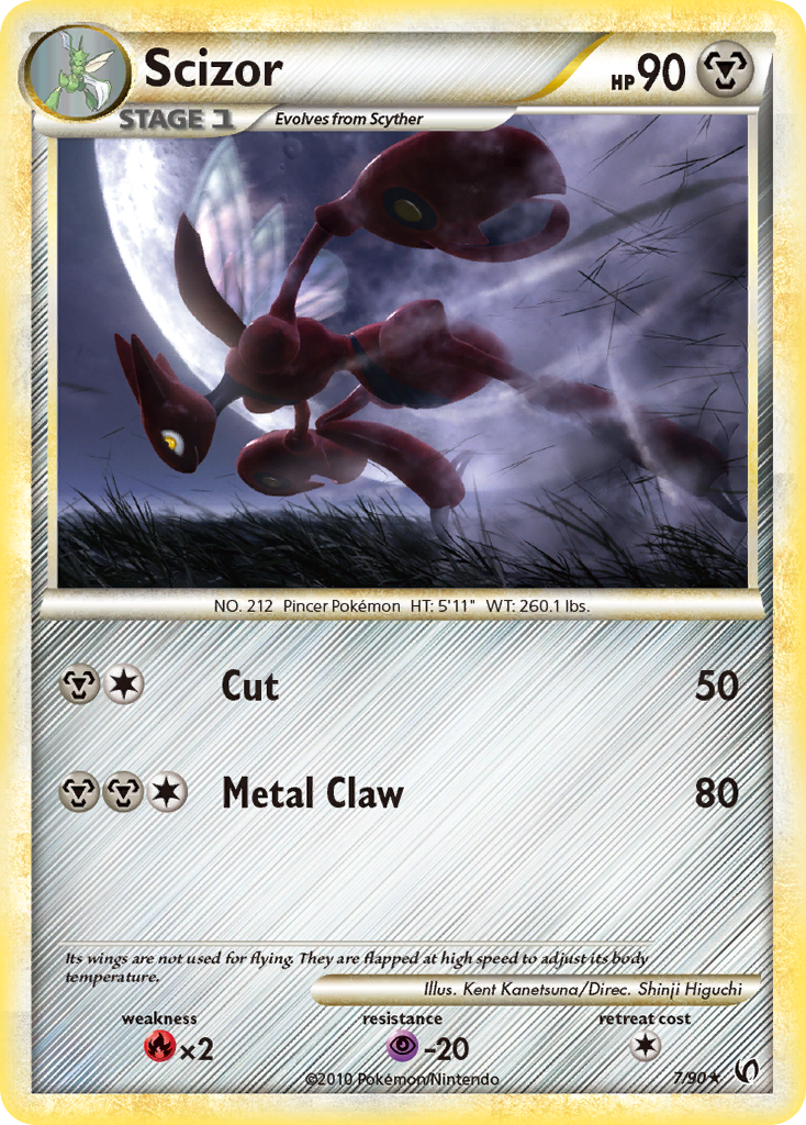 Scizor 7/90 - HSUndaunted Holofoil - Game Nerdz