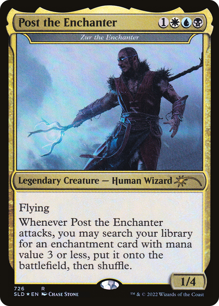 【MTG】Foil Post the Enchanter 英語版 SLD Zur the Enchanter (SLD-726) - Secret Lair Drop / Post the