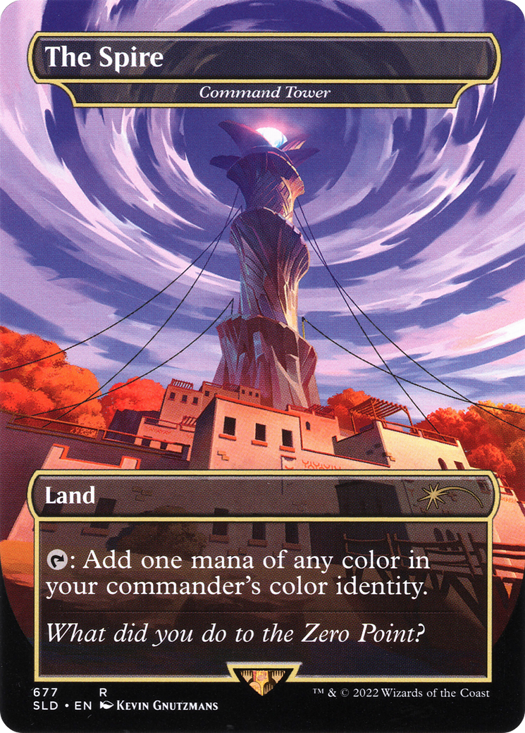 Command Tower (SLD-677) - Secret Lair Drop / The Spire (Borderless