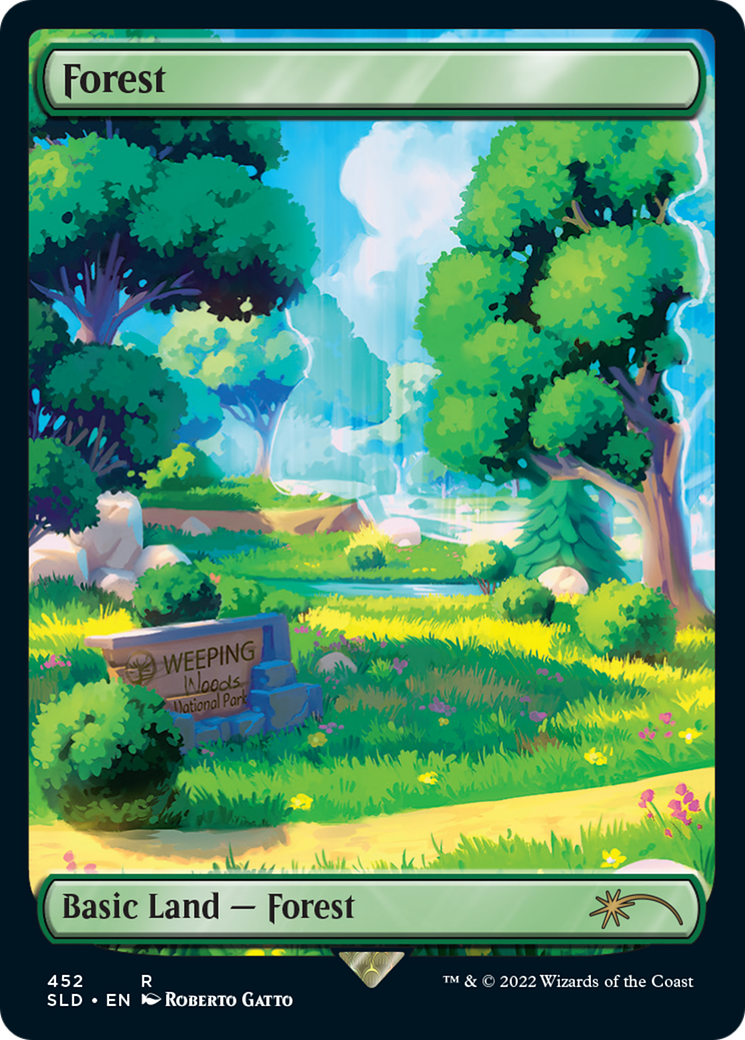 Forest (SLD-452) - Secret Lair Drop: (Full Art) Foil - Game Nerdz