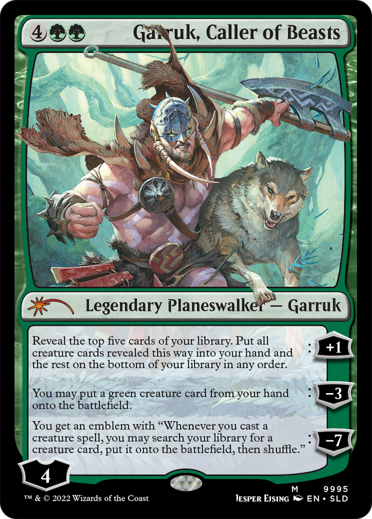 garruk mtg cards Garruk, Unleashed [Core Set 2021] A single individual card from the Magic Say what you want about