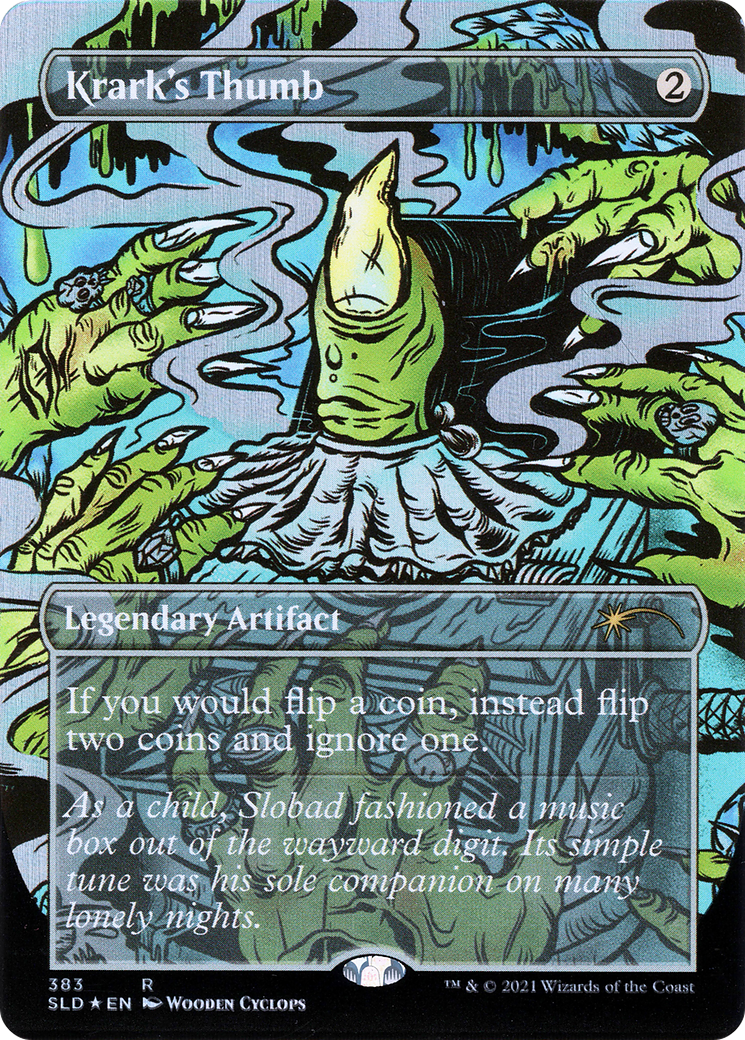 MTG【Foil】クラークの親指/Krark's Thumb MRD 英語2枚 Krark's Thumb // Krark's Thumb (SLD-383) - Secret Lair Drop