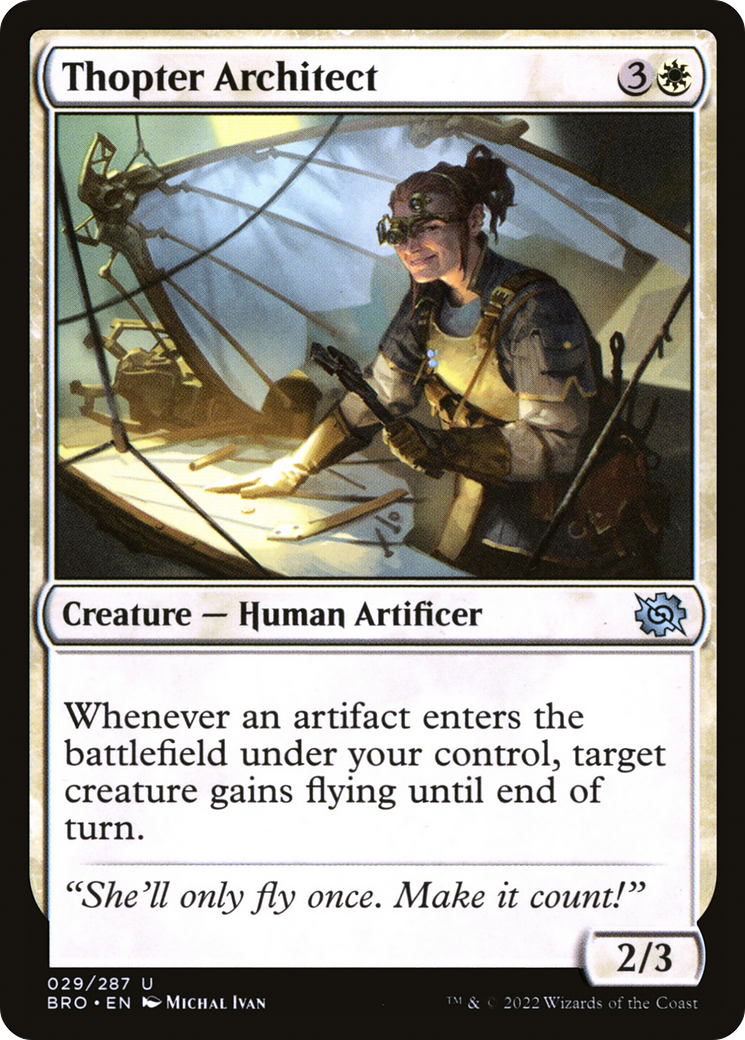Thopter Architect (BRO-029) - The Brothers' War - Game Nerdz