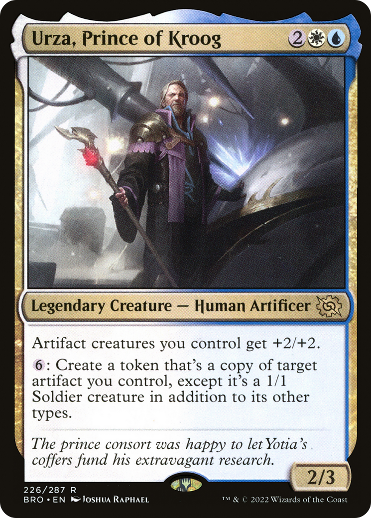 Urza, Prince of Kroog (BRO-226) - The Brothers' War Foil - Game Nerdz