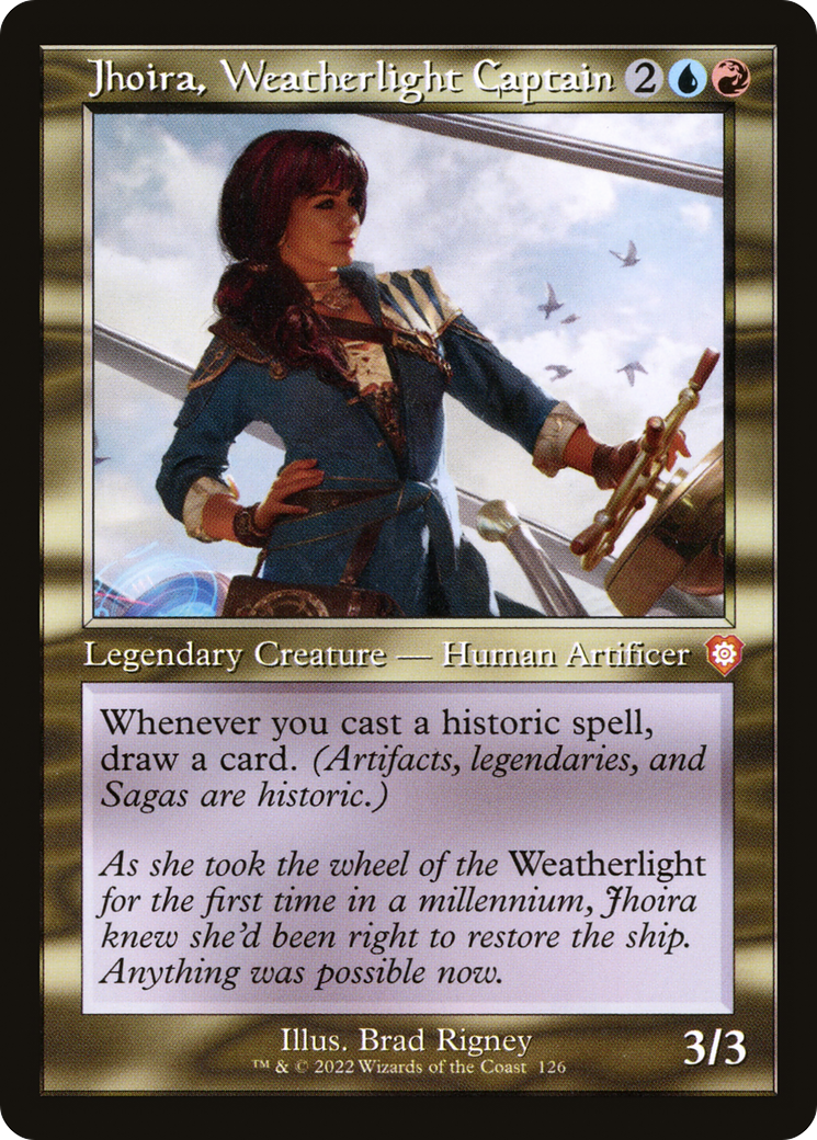 Jhoira, Weatherlight Captain (BRC-126) - The Brothers' War Commander - Game Nerdz Jhoira, Weatherlight Captain (BRC-126) - The Brothers' War Commander - Game Nerdz