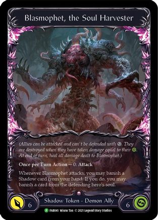 Blasmophet, the Soul Harvester (FAB041) (FAB041) Flesh and Blood: Promo  Cards Rainbow Foil - Game Nerdz
