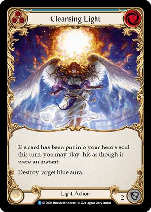 Cleansing Light (Blue) (DTD090) Dusk Till Dawn Rainbow Foil - Game Nerdz Cleansing Light (Blue) (DTD090) Dusk Till Dawn Rainbow Foil - Game Nerdz