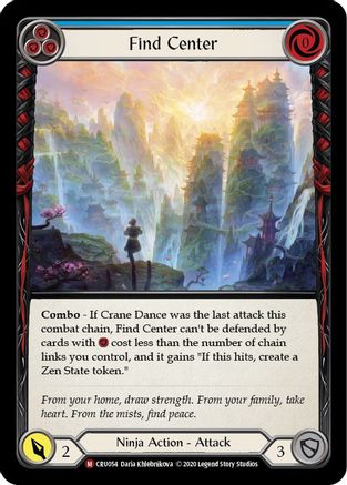 Find Center (CRU054) Crucible of War 1st Edition Rainbow Foil - Game Nerdz