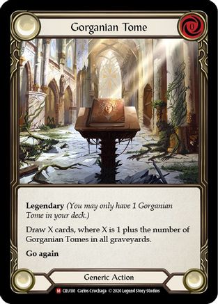 Gorganian Tome (CRU181) Crucible of War Unlimited Edition Rainbow Foil -  Game Nerdz