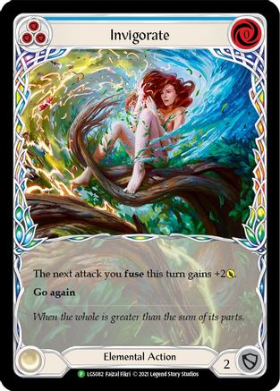 Invigorate (Blue) (LGS082) Flesh and Blood: Promo Cards Rainbow Foil - Game  Nerdz