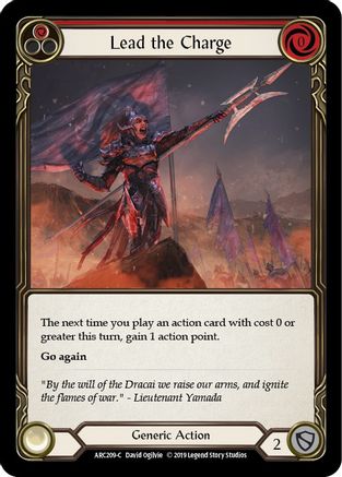 Lead the Charge (Red) (ARC209) Arcane Rising Unlimited Edition - Game Nerdz