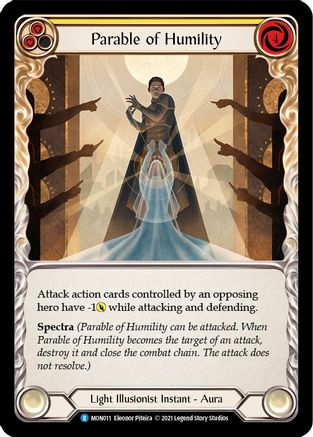 Parable of Humility (MON011) Monarch 1st Edition Rainbow Foil - Game Nerdz