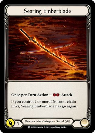 Searing Emberblade (FAI002) Blitz Deck: Uprising - Fai - Game Nerdz