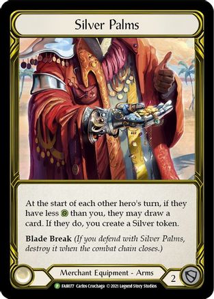 Silver Palms (Golden) (FAB077) Flesh and Blood: Promo Cards Cold