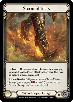 Storm Striders (ARC116) Arcane Rising Unlimited Edition Rainbow Foil