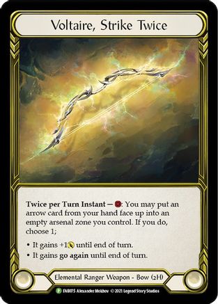 Voltaire, Strike Twice (Golden) (FAB075) Flesh and Blood: Promo Cards -  Game Nerdz