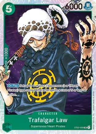Trafalgar Law (ST02-009) Starter Deck 2: Worst Generation Foil - Game Nerdz Trafalgar Law (ST02-009) Starter Deck 2: Worst Generation Foil - Game Nerdz