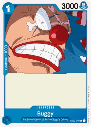Buggy (ST03-011) Starter Deck 3: The Seven Warlords of The Sea - Game Nerdz Buggy (ST03-011) Starter Deck 3: The Seven Warlords of The Sea - Game Nerdz
