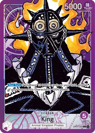 king one piece card game Shop Soge OP03-122 SEC TCGHOBBY Official One Piece trading card featuring iconic leader King King leader and Black Maria