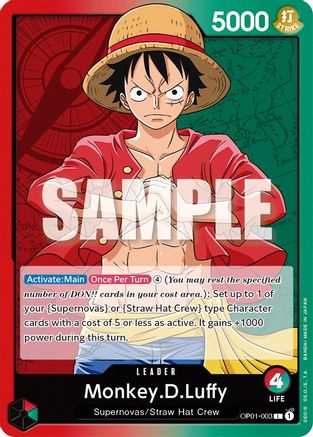 Monkey.D.Luffy (OP01-003) Romance Dawn - Game Nerdz