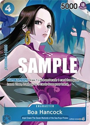 ボア・ハンコック ボックス トッパー #059 Boa Hancock (Box Topper) (OP02-059) Paramount War Foil - Game Nerdz