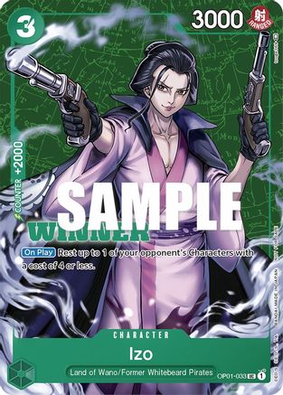 izo one piece card game Izo (SP)