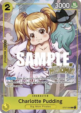 Charlotte Pudding (Offline Regional 2023) [Participant] (ST07-008) One Piece  Promotion Cards Foil - Game Nerdz