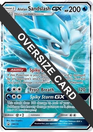 Alolan Sandslash GX - SM236 SM236 - Jumbo Cards Holofoil - Game Nerdz
