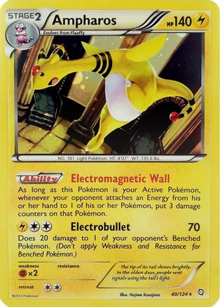 ampharos pokemon card holo Ampharos - 40/124 (Cosmos Holo) 40 - Blister Exclusives Holofoil