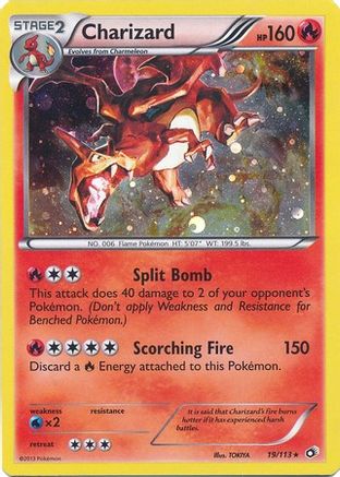 Charizard - 19/113 (Cosmos Holo) 19 - Miscellaneous Cards Products Holofoil  - Game Nerdz