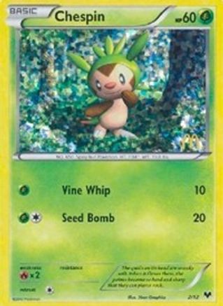 Chespin 2/12 - McDonalds Collection 2014 Holofoil - Game Nerdz