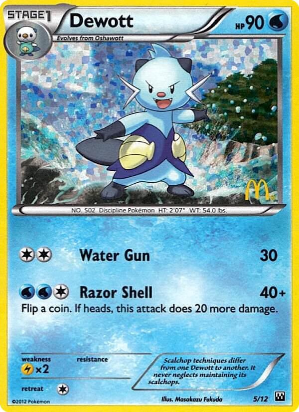 oshawott pokemon card mcdonalds Pokemon - Oshawott 21/25 - McDonalds Promo - 25th Anniversary