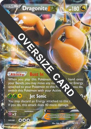 Dragonite EX - 74/111 74 - Jumbo Cards Holofoil - Game Nerdz