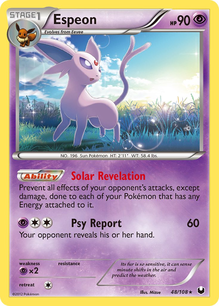 Espeon 48/108 - Dark Explorers Reverse Holofoil - Game Nerdz