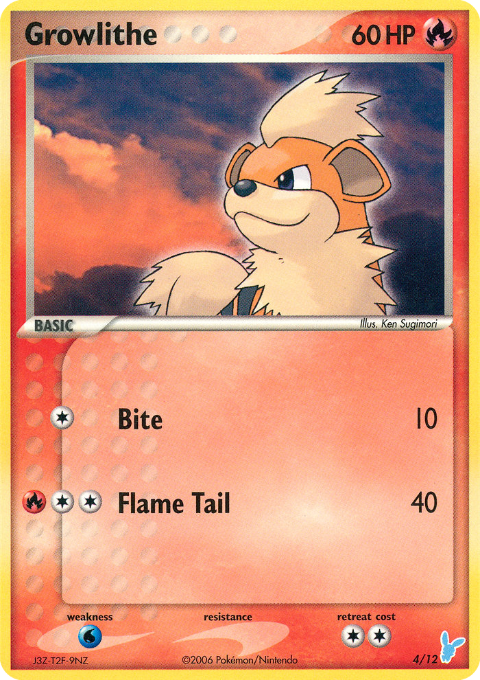 Growlithe 4/12 - EX Trainer Kit 2 Minun - Game Nerdz Growlithe 4/12 - EX Trainer Kit 2 Minun - Game Nerdz
