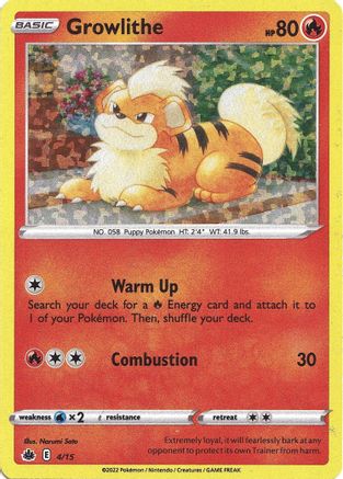 Growlithe - 4/15 4 - McDonalds Promos 2022 Holofoil - Game Nerdz
