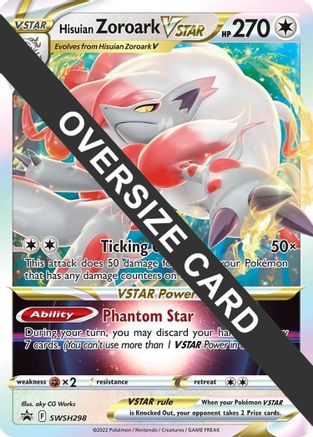zoroark v pokemon card value Hisuian (146/196) (Pokemon League Stamp) You cant use more than 1 Dark Asset Ability each turn Hisuian Zoroark VSTAR - SWSH298
